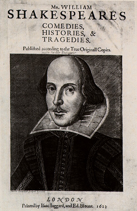 William Shakespeare, First Folio Portrait